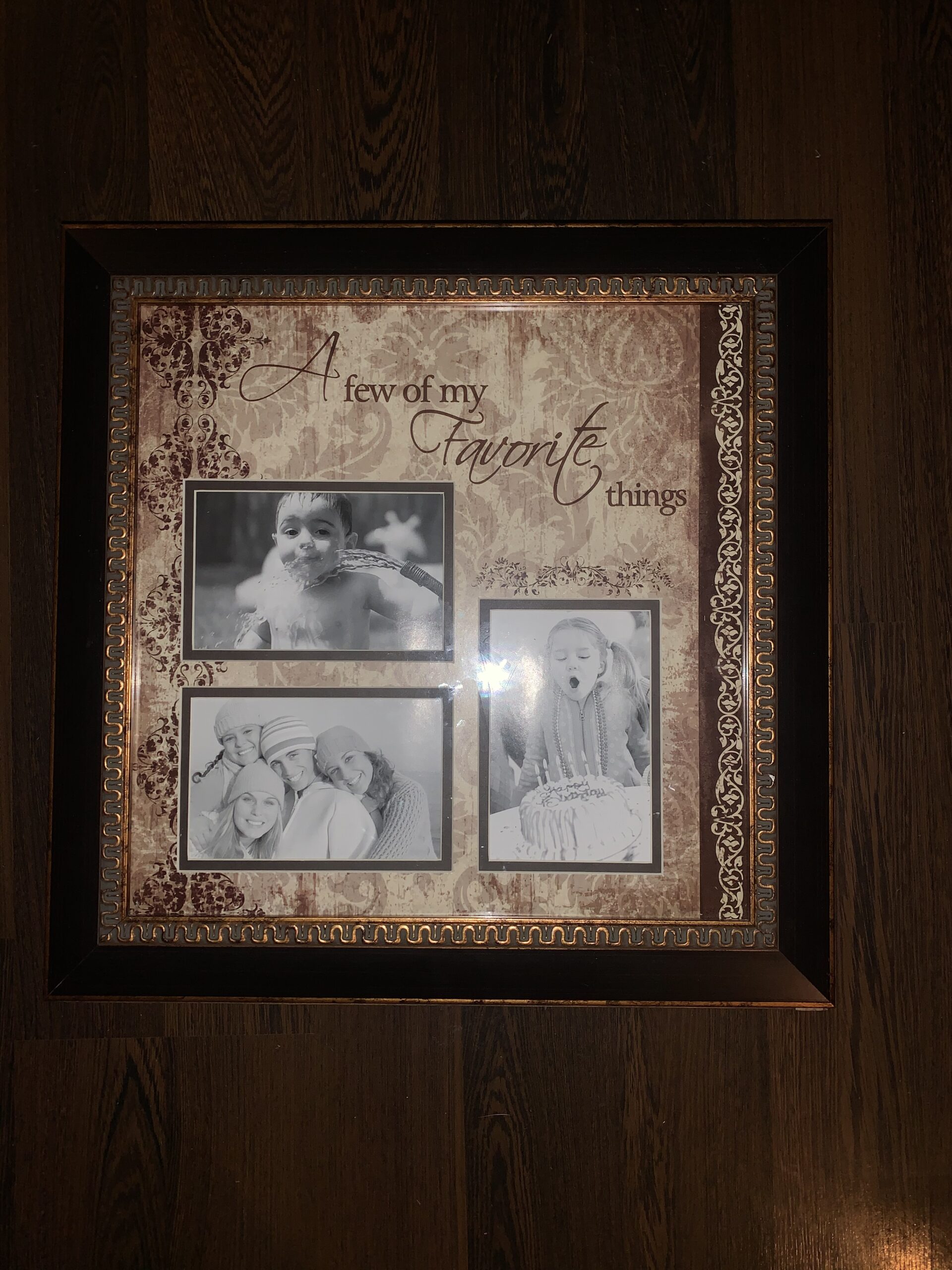 double sided picture frame hidden